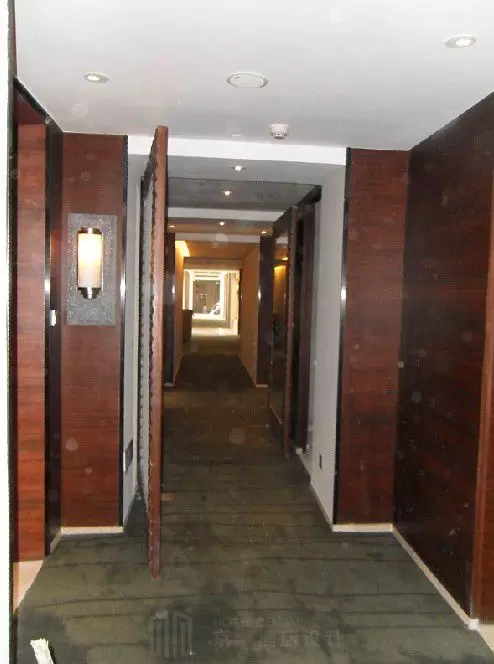 Hotel corridor fit-out on site — Changzhou hotel project