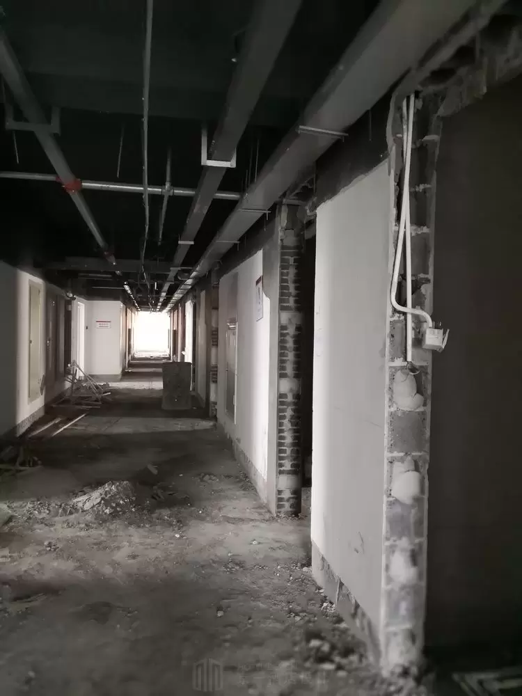 Hotel corridor fit-out on site — Xi'an West Street project