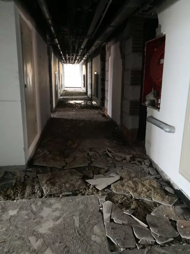 Hotel construction site photo — Xi'an hotel project