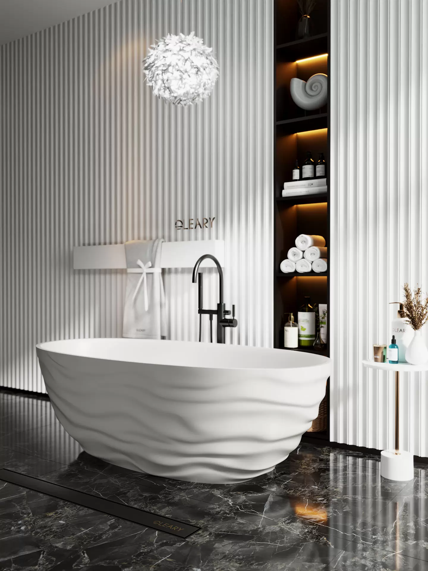 OLEARY OL_BT_50023 modern solid surface freestanding-bathtub view 4 - professional product photo (4)