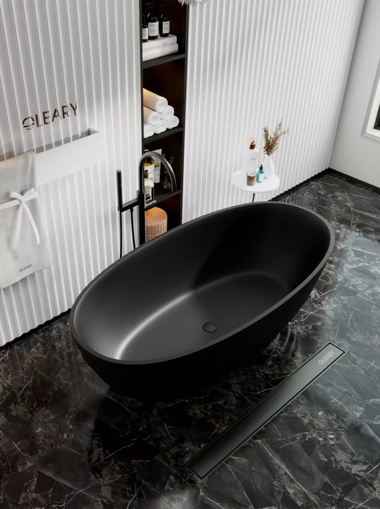 OLEARY OL_BT_50023 modern solid surface freestanding-bathtub view 6 - professional product photo (6)