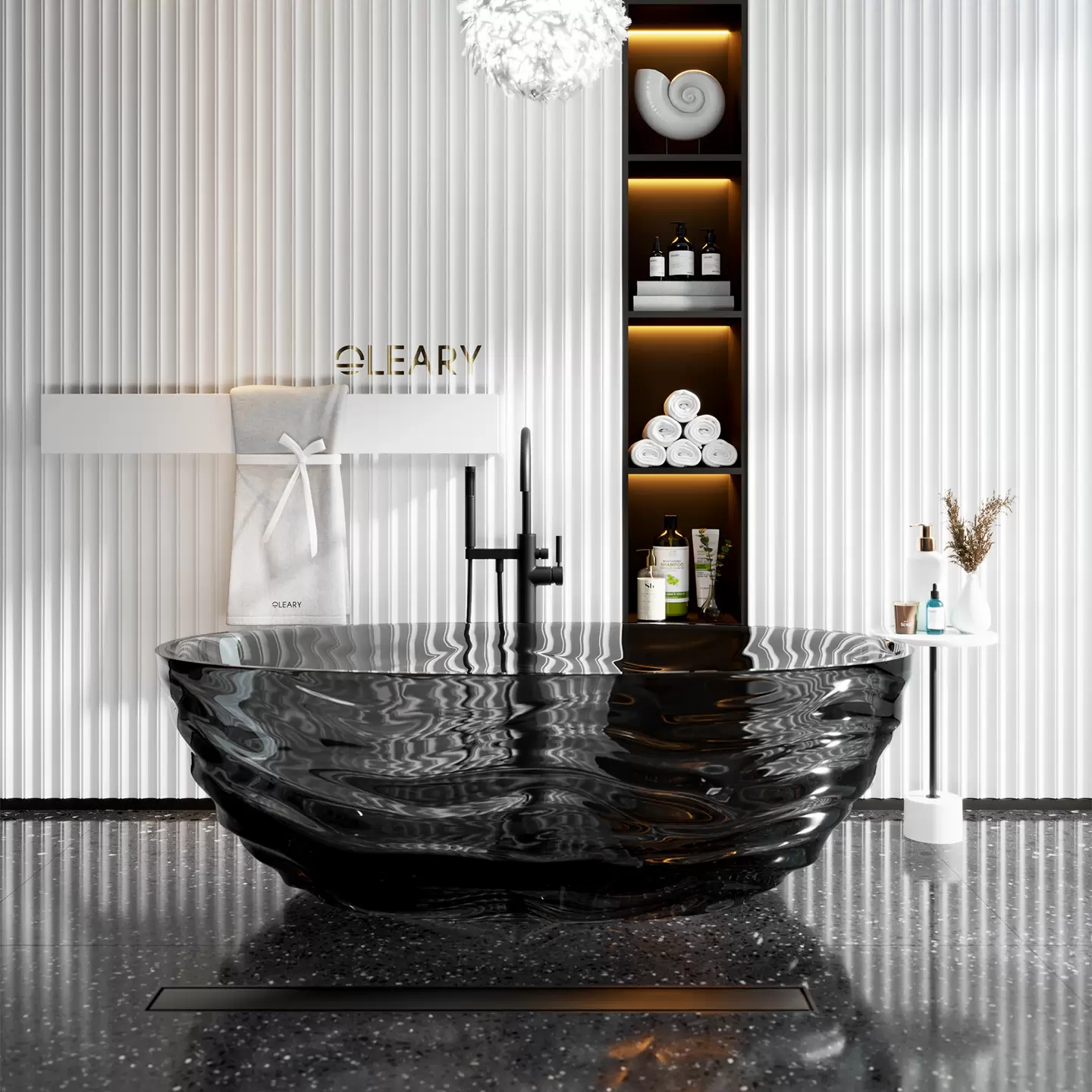 OLEARY OL_BT_5048 modern solid surface freestanding-bathtub view 3 - professional product photo (3)
