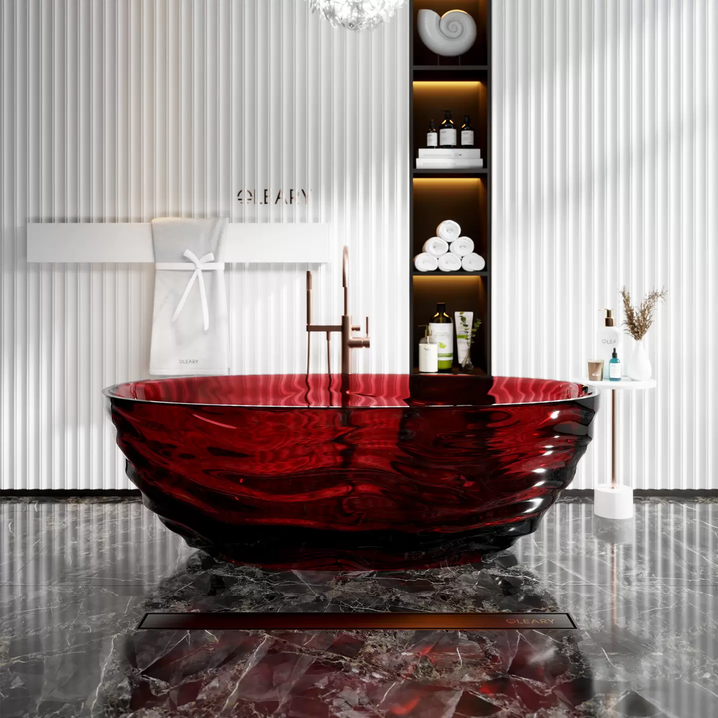 OLEARY OL_BT_5048 modern solid surface freestanding-bathtub view 4 - professional product photo (4)