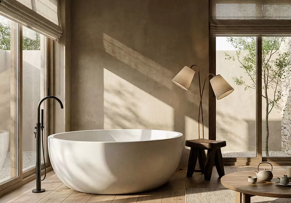 Zen Aesthetics Meets Modern Design: Crafting Spa-Like Hotel Bathrooms with Solid Surface Bathtubs
